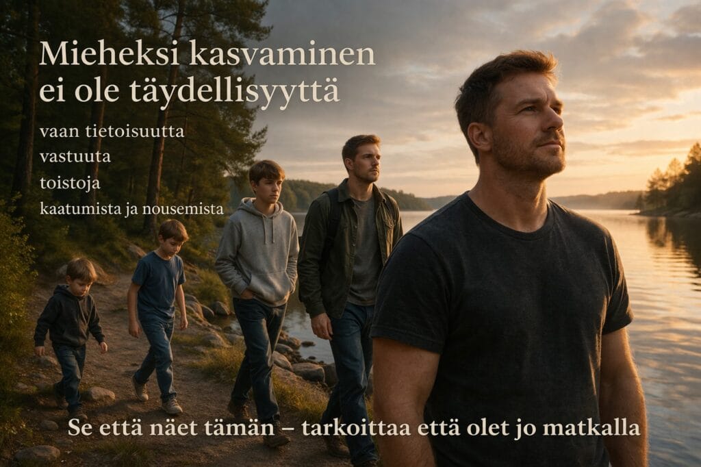 Mieheksi kasvaminen ei ole täydellisyyttä