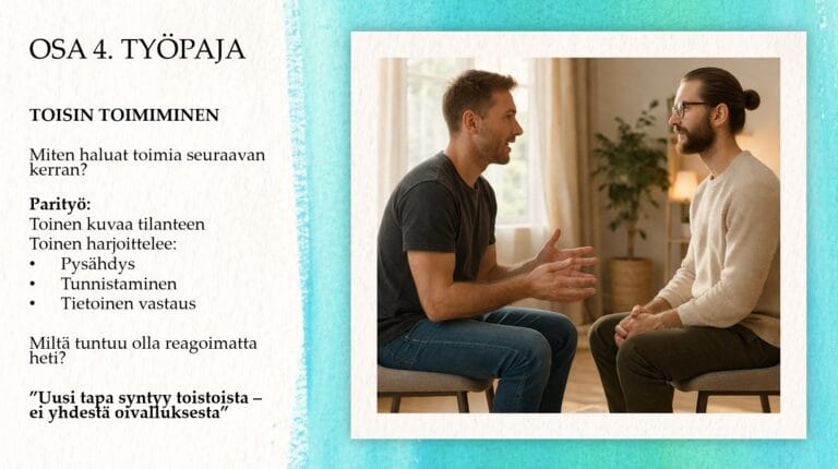 Miesten viikonloppu - työpaja 4.